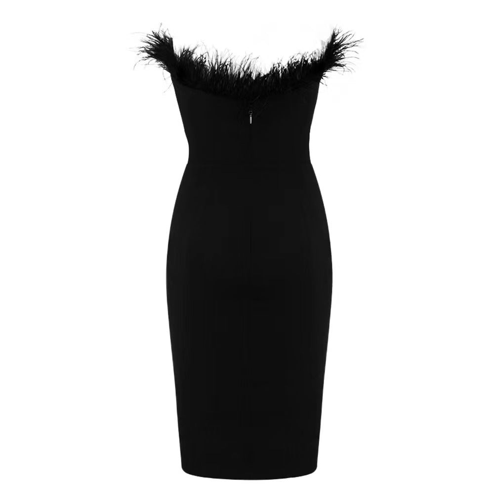  Feather Affair Dress (Black)、mySite、merchandisen