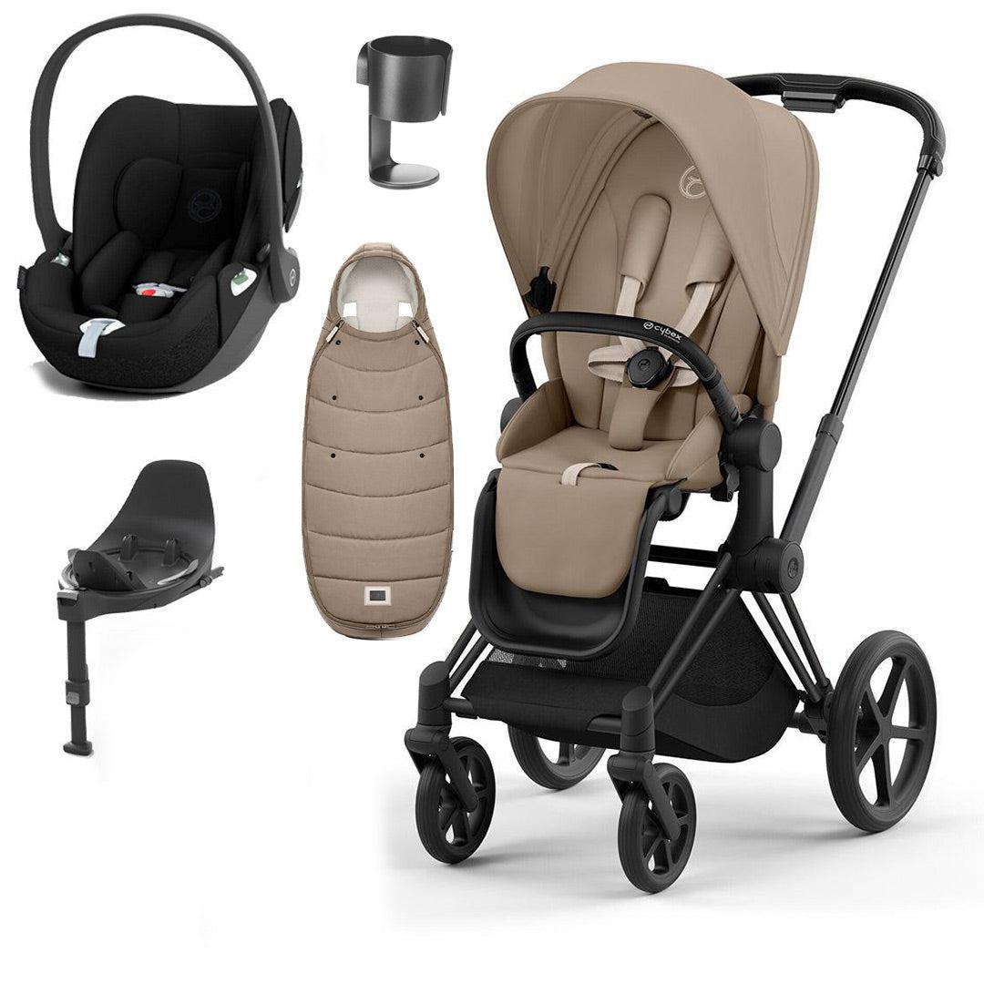  CYBEX Priam Cloud T Ultimate Travel System - Cozy Beige/Black、mySite、merchandisen