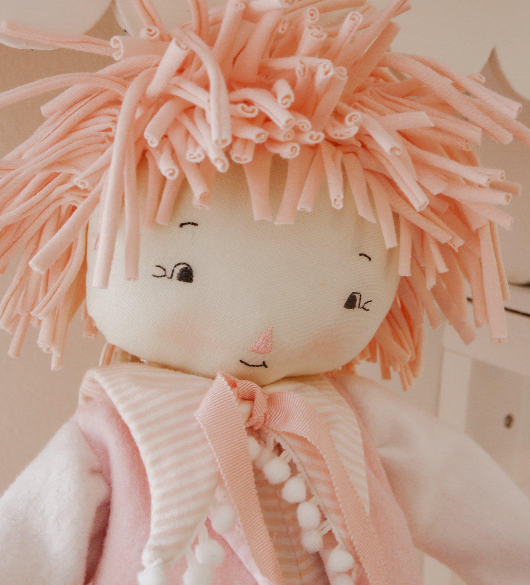 RETIRED - Hutch Studio Original - Belle Bellbottoms Doll & Lovie Set - One of A Kind、mySite、g9winljtr