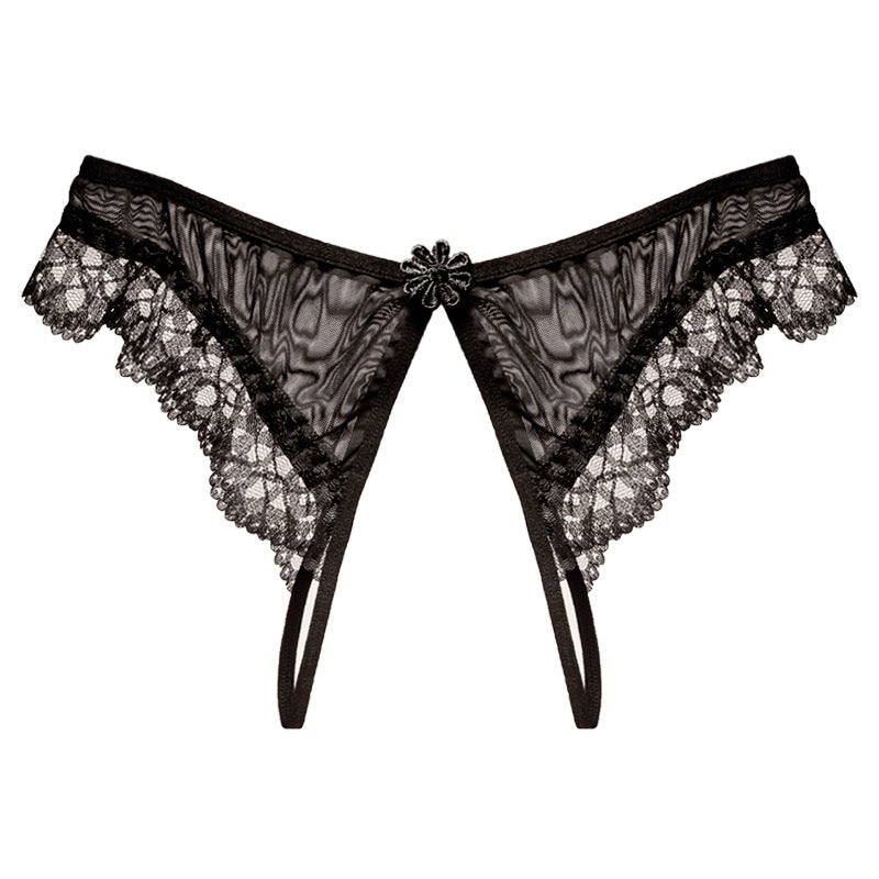 Clarisa Petite Thong | Crotchless | Embroidery | OS、mySite、bottomscart