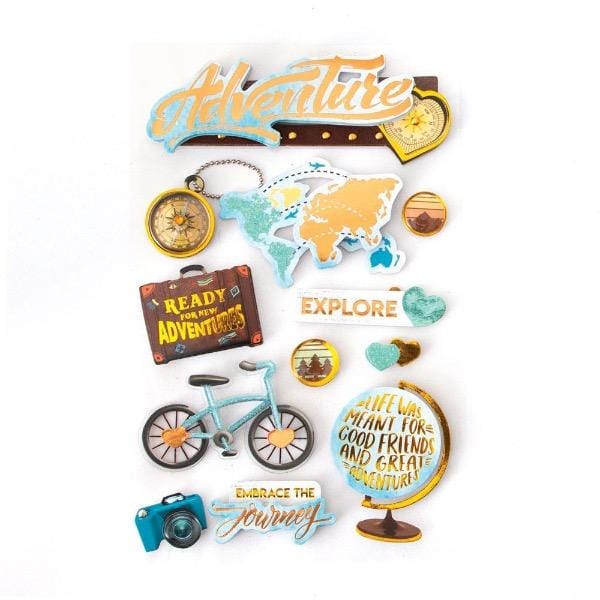  Scrapbook Stickers - 3D Adventure at Heart、mySite、ghnorth