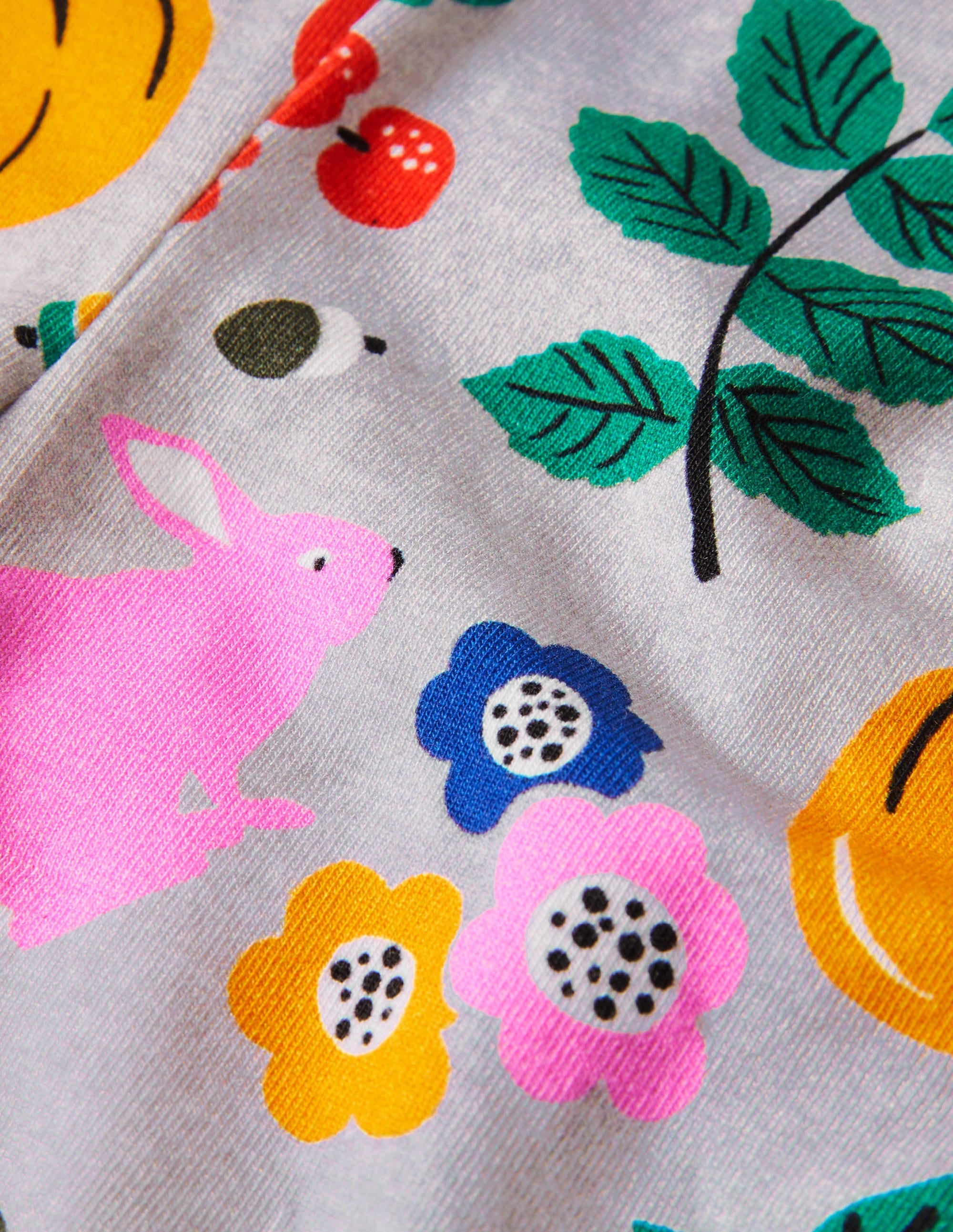  Baby Leggings-Grey Marl Forest Friends、mySite、ashleygrahame