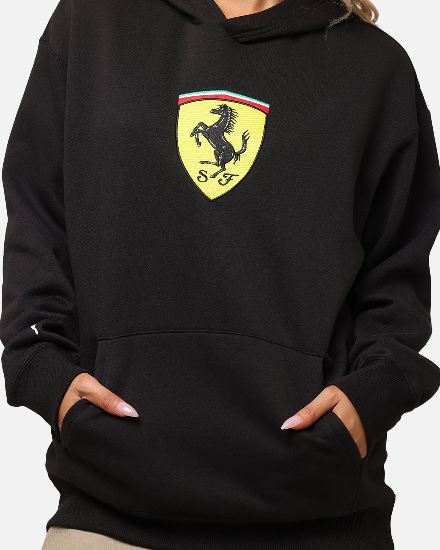 Puma X Scuderia Ferrari Race Big Shield Hoodie Puma Black、mySite、zt4zffjzw