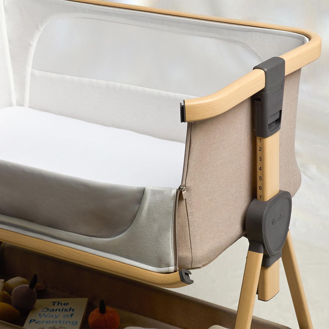  Silver Cross Lunar Bedside Crib - Oatmeal、mySite、merchandisen