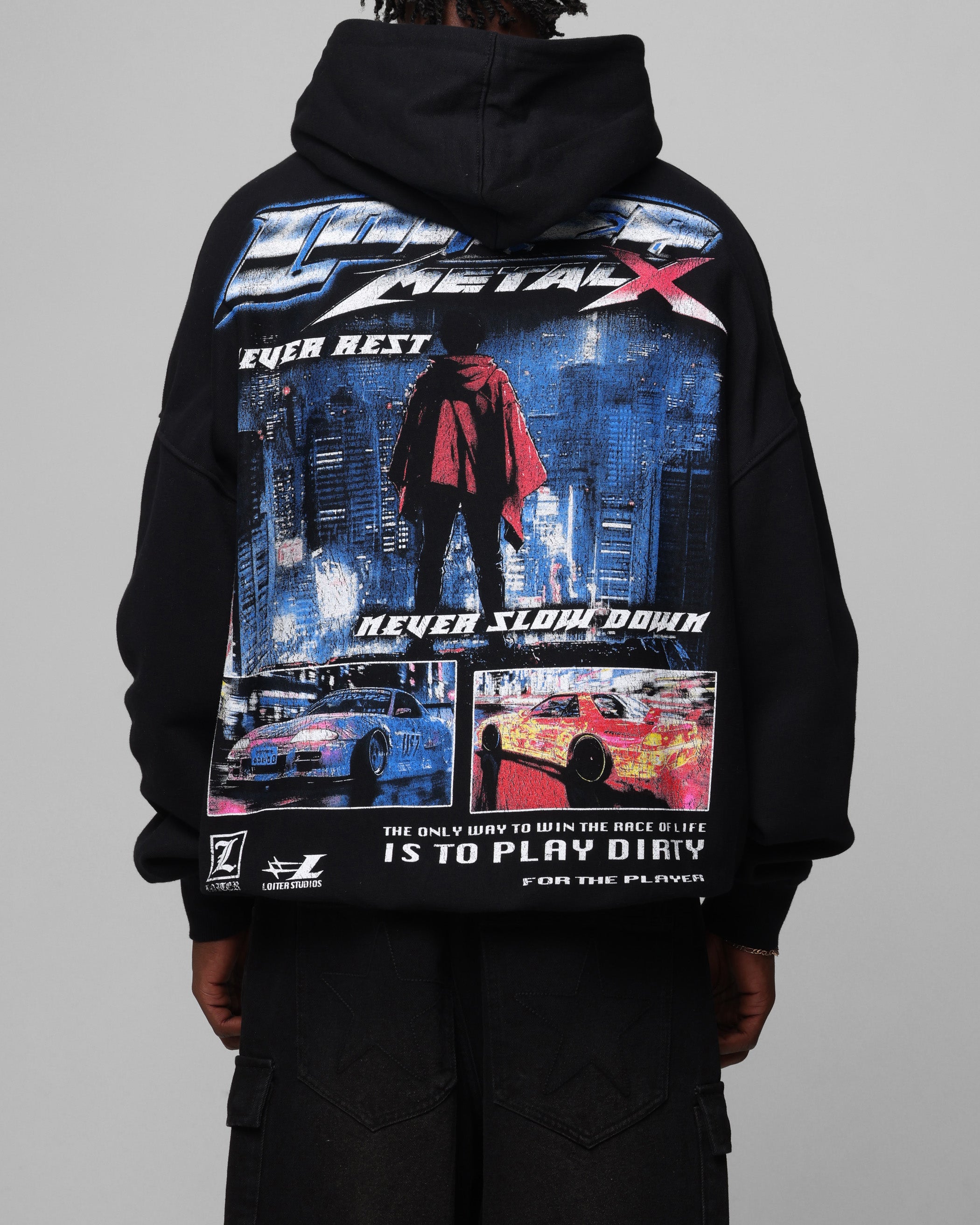 Loiter Speed Vintage Hoodie Black、mySite、zt4zffjzw