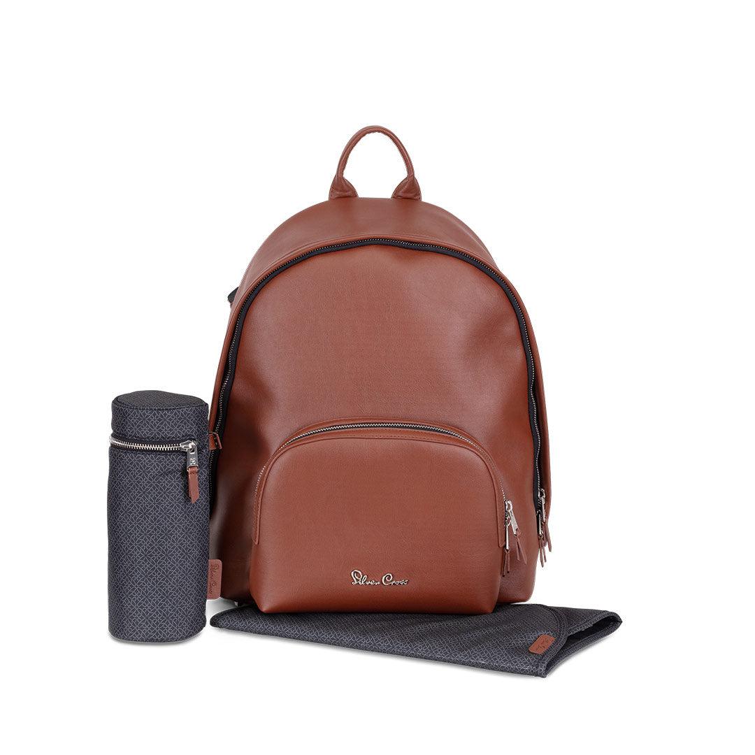  Silver Cross Vegan Leather Changing Rucksack - Tan、mySite、merchandisen