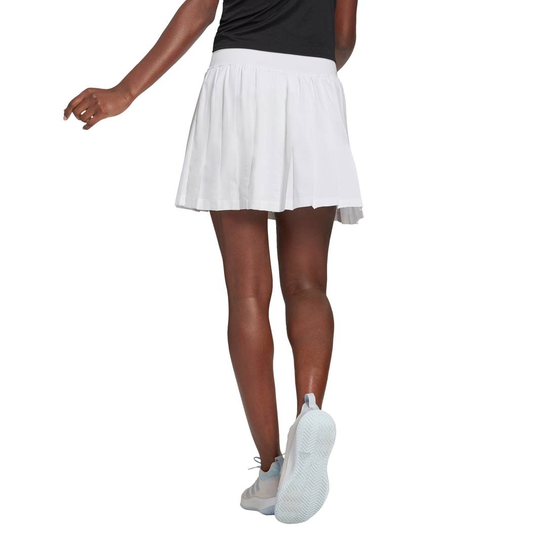 adidas Women's Club Pleated Skirt (White/Grey)