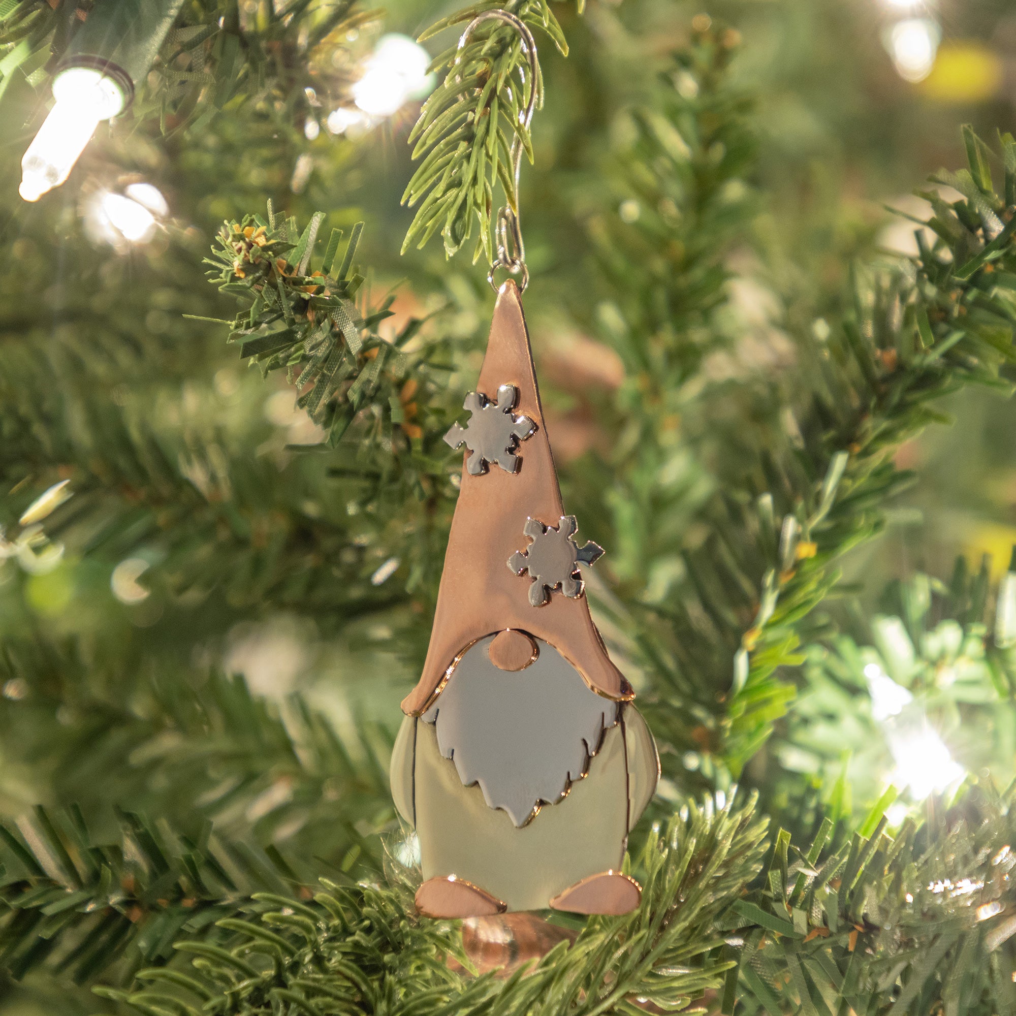 Cute Gnome Mixed Metal Ornament、mySite、camillekostekn