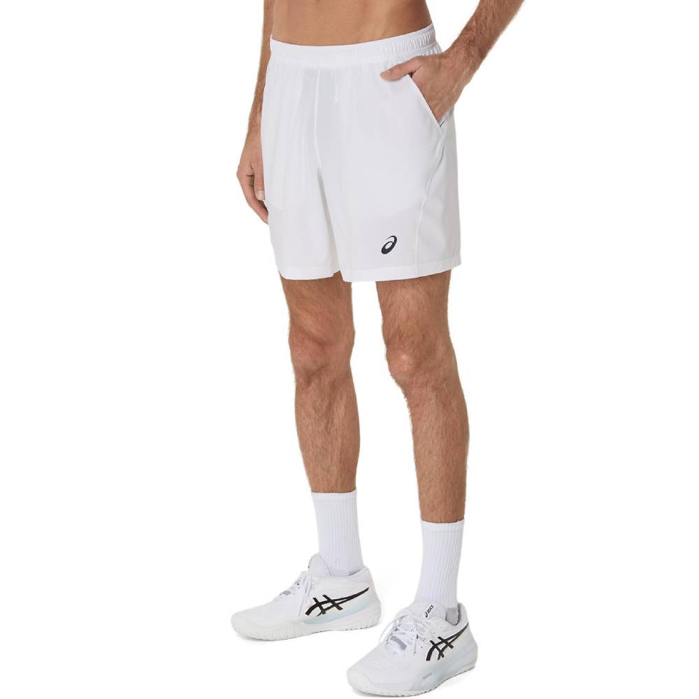 Asics Men's Court 7-Inch Shorts (Brilliant White)