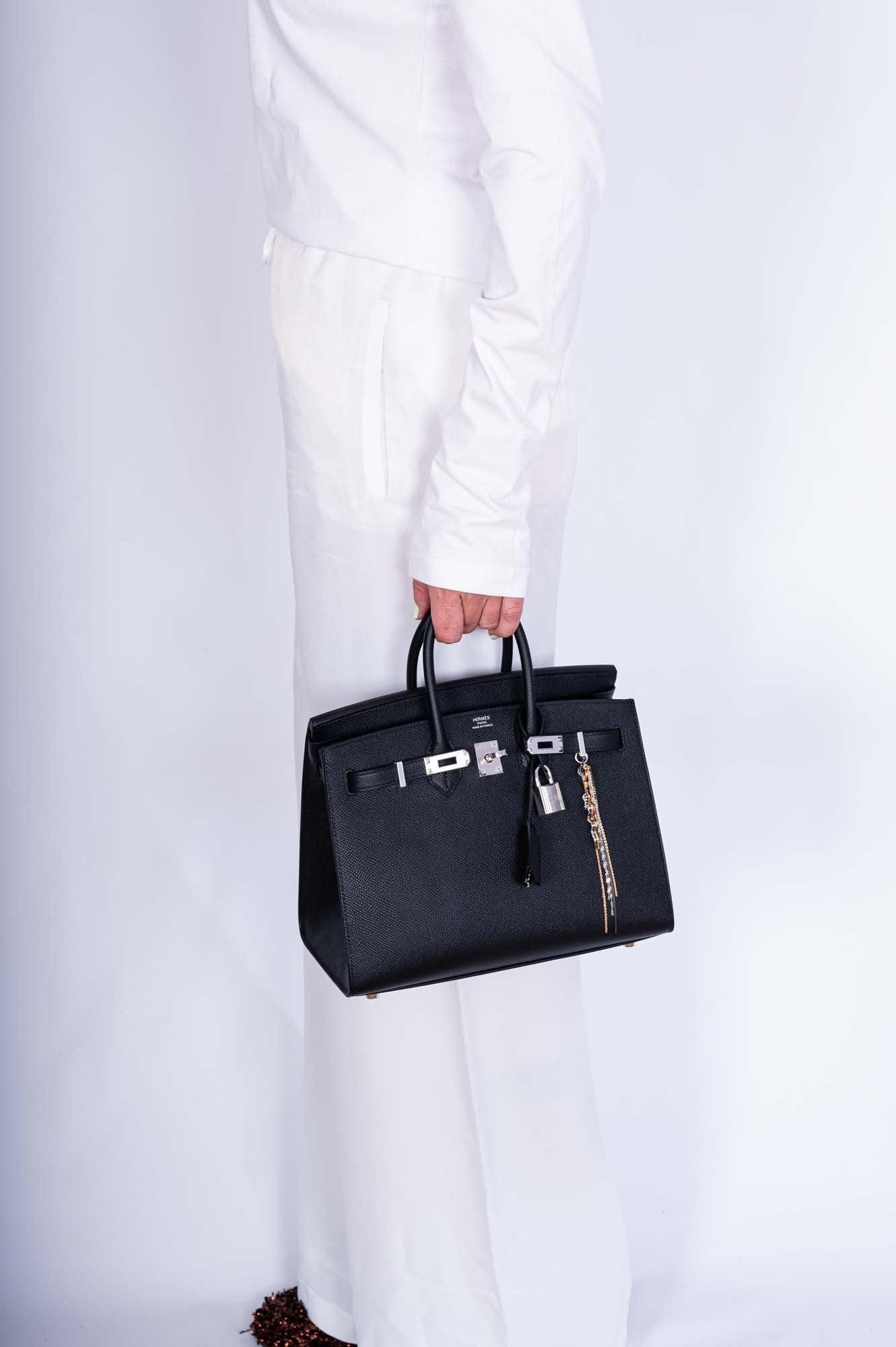 Hermès Birkin 25 Sellier Black Epsom Palladium Hardware、mySite、garminoutage.com
