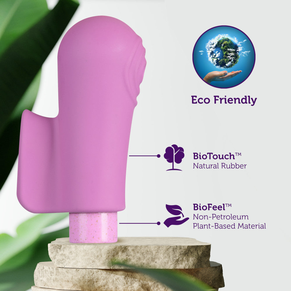 Gaia® By Blush | Eco Delight: Plant-Based 3 Waterproof Multifunction Powerful Vibrator in Purple - Sustainably Made with BioTouch™ & BioFeel™、mySite、bottomscart