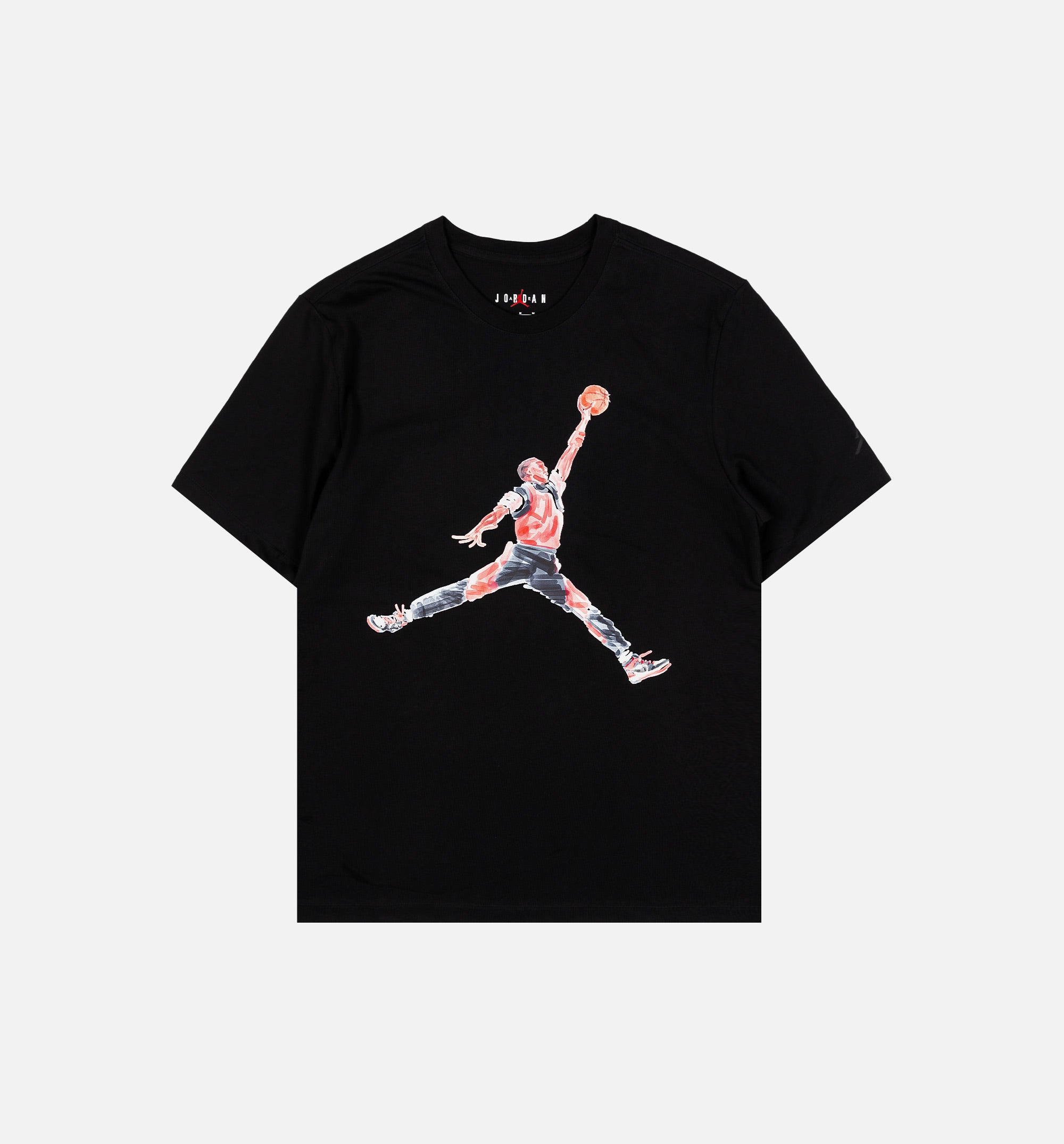 Jumpman Watercolor Mens Short Sleeve Shirt - Black、mySite、dreamappss