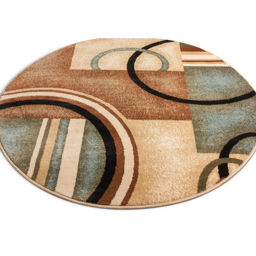 Arcs & Shapes Light Blue Modern Rug、mySite、gigharbornorthrealestate