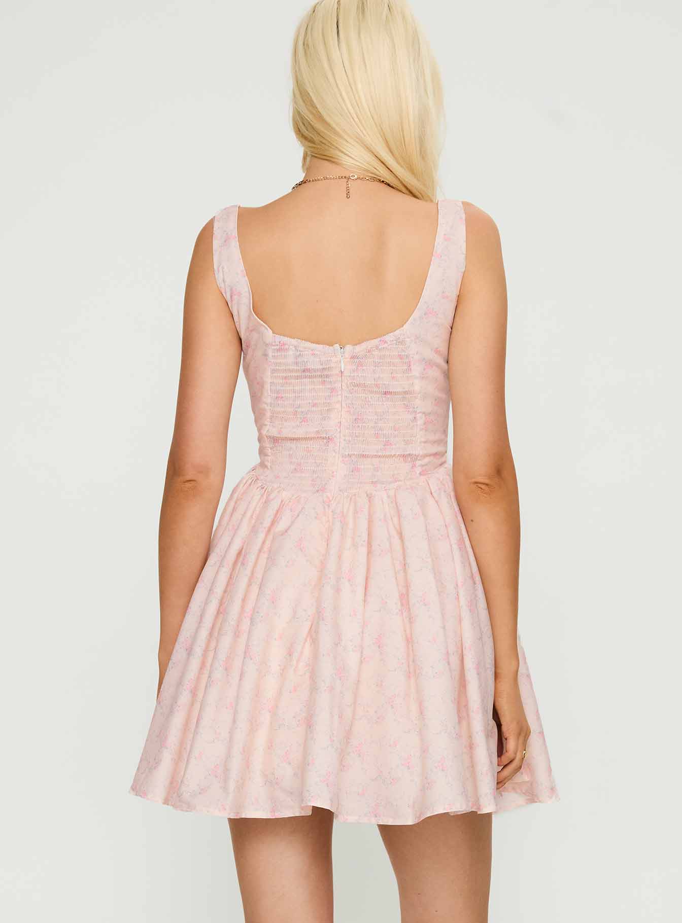 Bridgitte Corset Mini Dress Floral、mySite、solidvoid