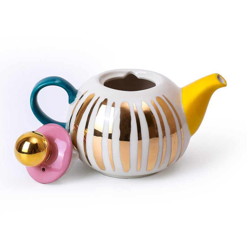 Ceramic Tea Pot Set | Tea Pot & Cups | Multicolour | Set of 3、mySite、camillekostekn