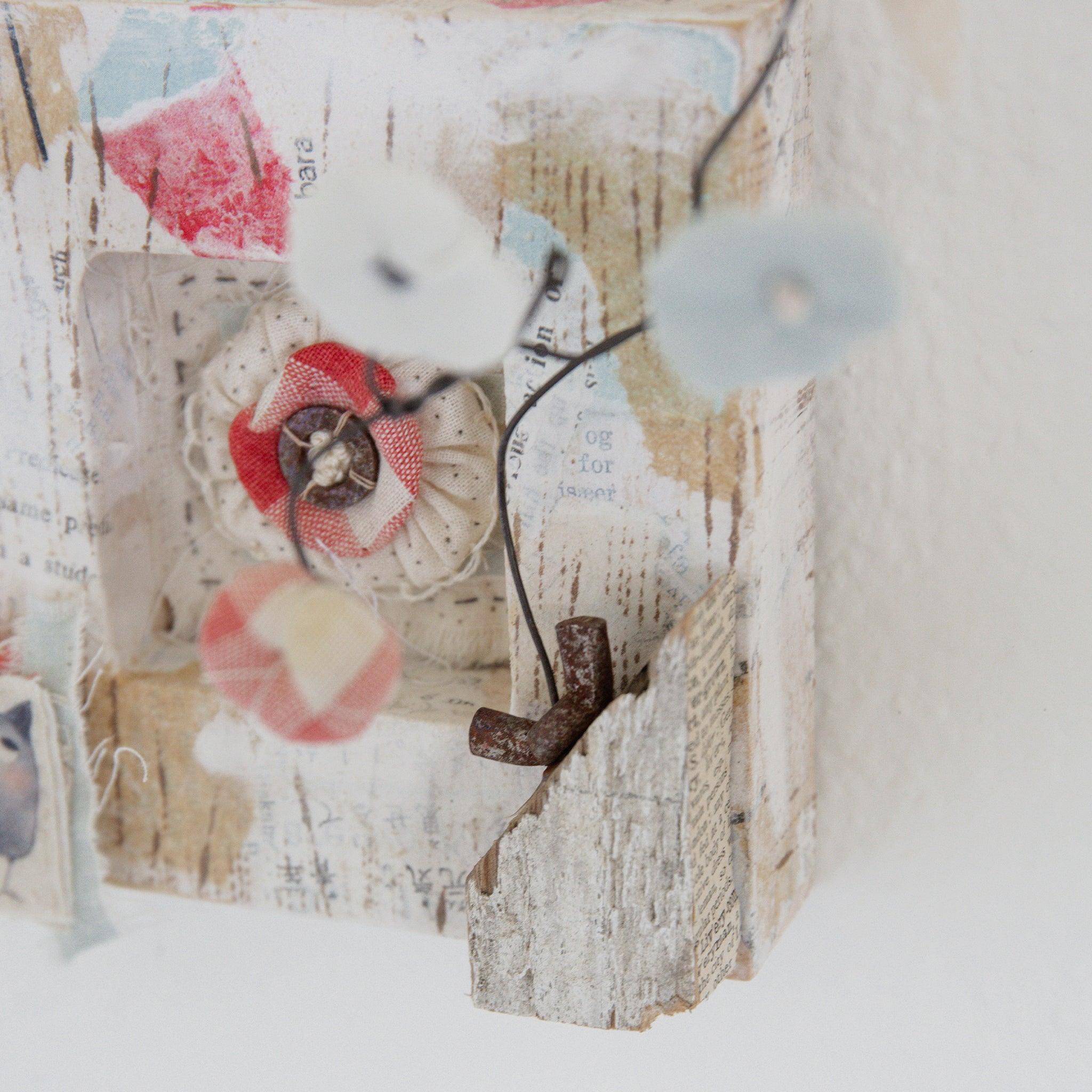 RETIRED - Hutch Studio - Paws and Caws Collage Collection | Flower Tower、mySite、g9winljtr