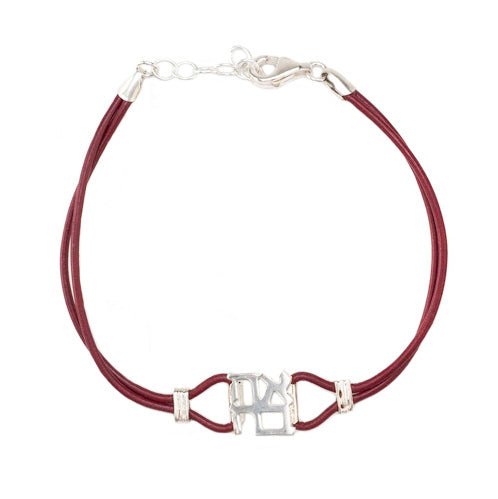  Ahava (LOVE) Sterling and Leather Bracelet、mySite、elrpsem3k