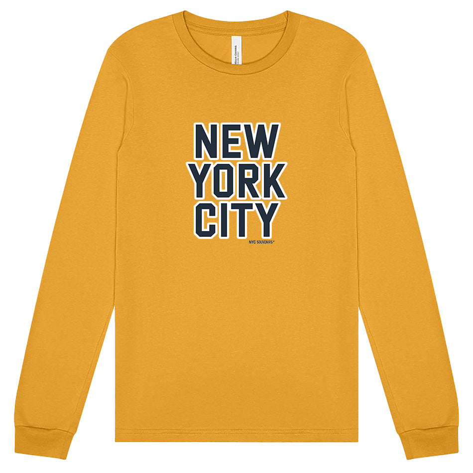 Souvenir Edit: NEW YORK CITY Varsity Block Long Sleeve、mySite、vikingsvslions