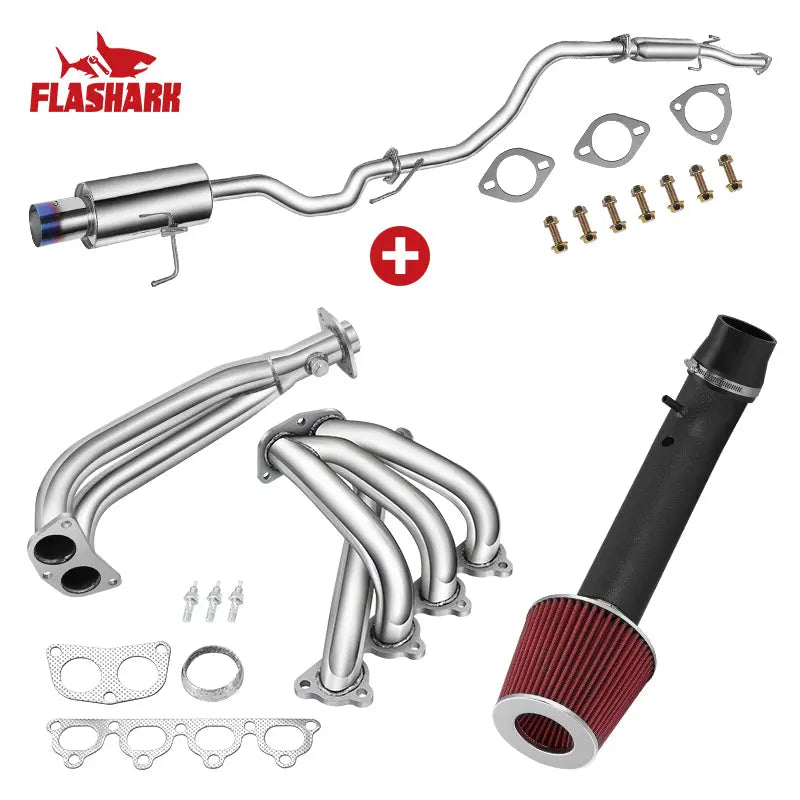 1998 Honda Civic DX/LX 1.6L Exhaust Header Catback Exhaust Air Intake Kit、mySite、nflplayoffbracketp