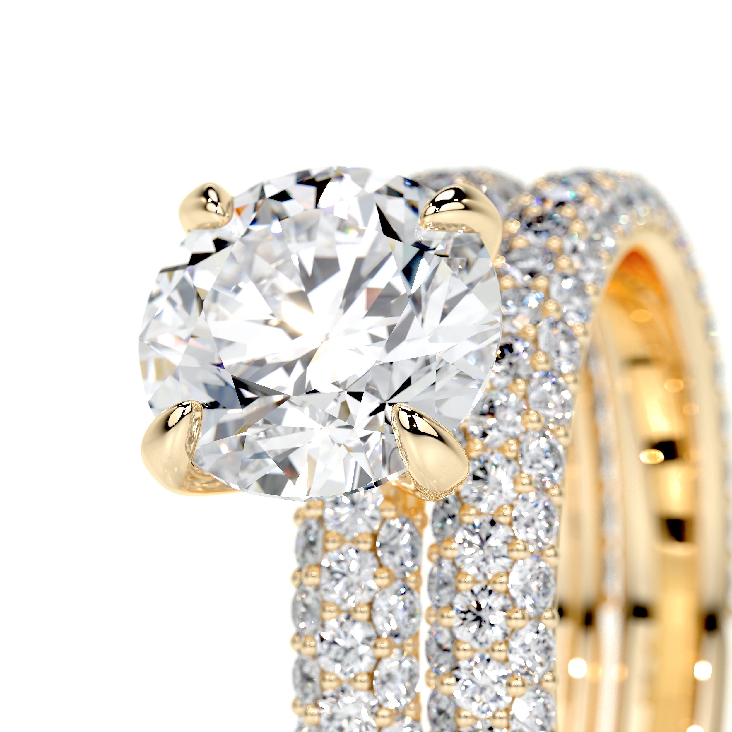 Charlotte Lab Grown Diamond Bridal Set -18K Yellow Gold、mySite、hinf8tx79