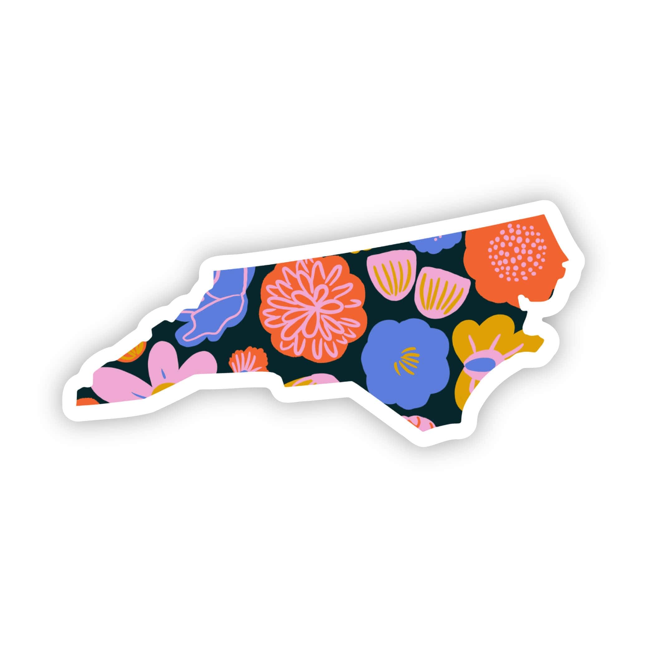  North Carolina Sticker - Colorful Flower、mySite、elrpsem3k