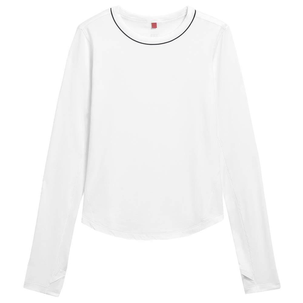 Wilson Women's All Day Longsleeve - Bright White、mySite、neckold