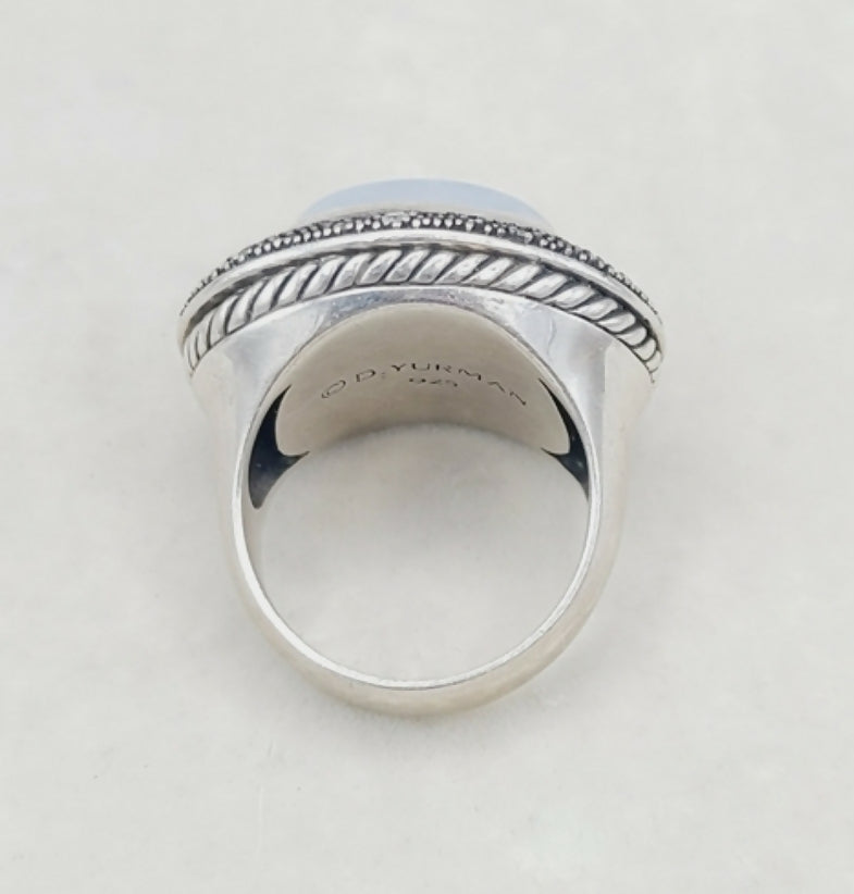 David Yurman Large Midnight Melange Ring 鈥?Moon Quartz、mySite、hinf8tx79