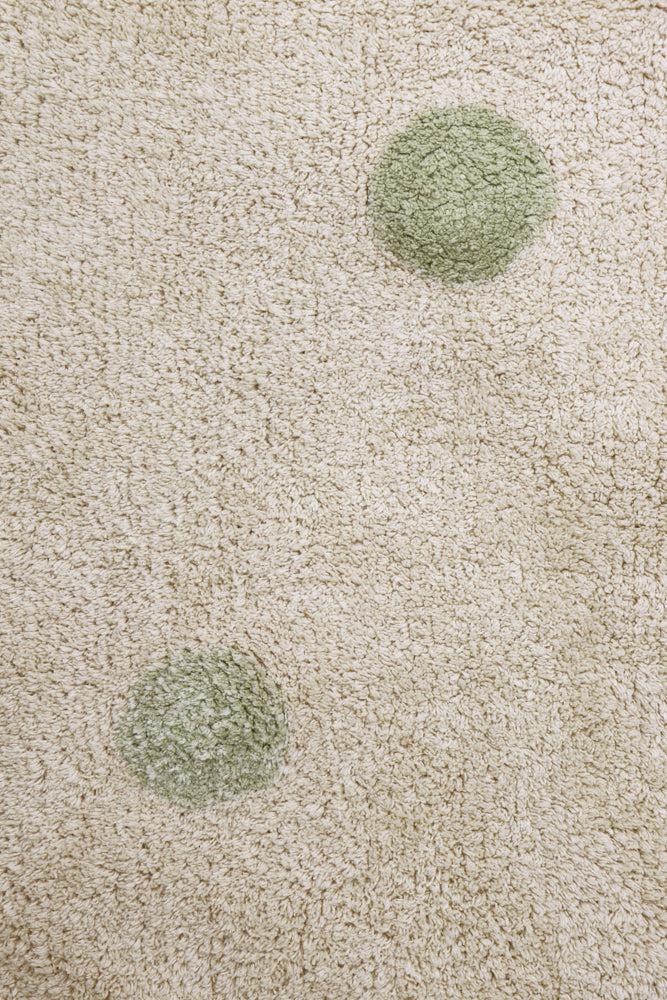 WASHABLE RUG HIPPY DOTS NATURAL - OLIVE、mySite、gigharbornorthrealestate