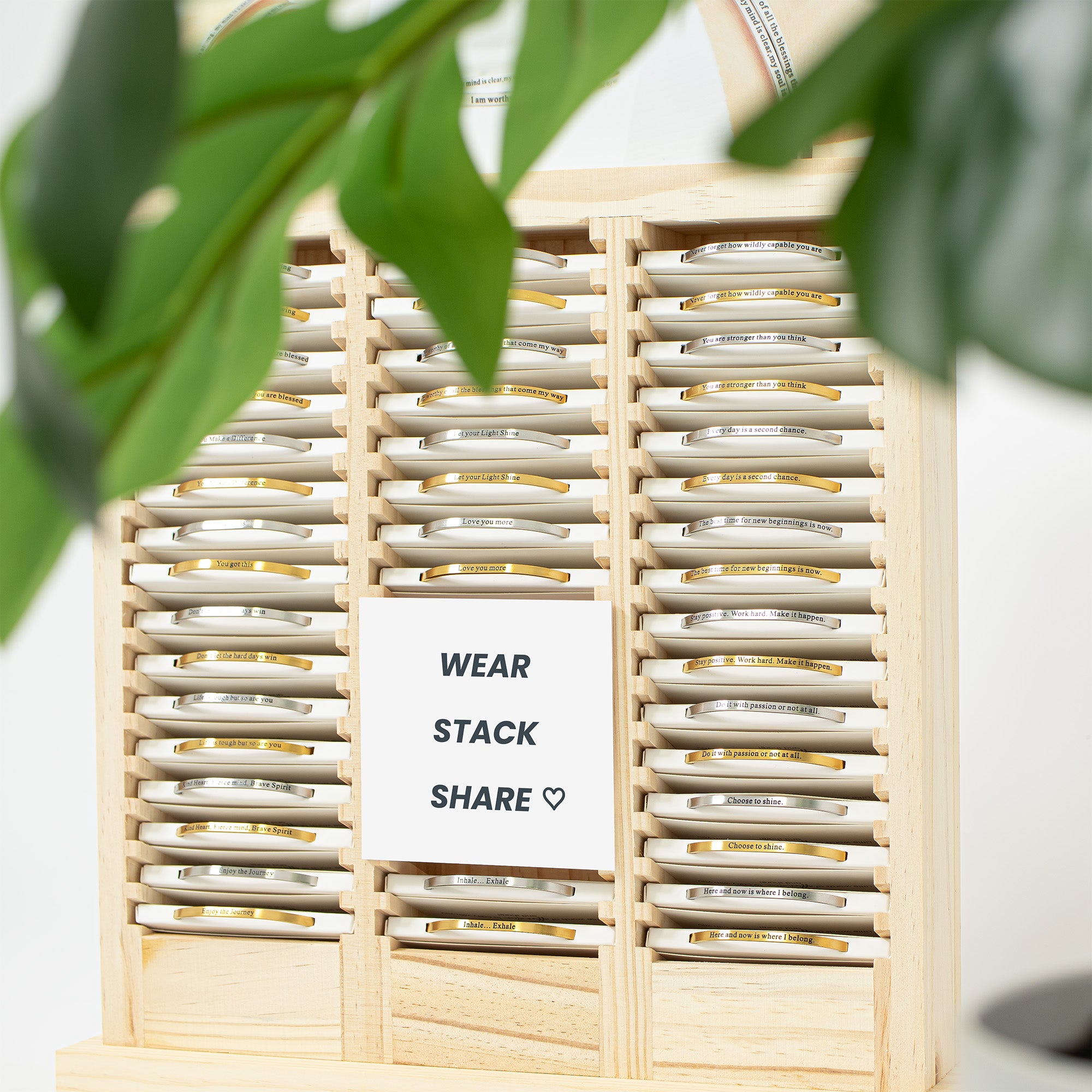 Wellness Engraved Bracelet Display / BND0082、mySite、dreamappss