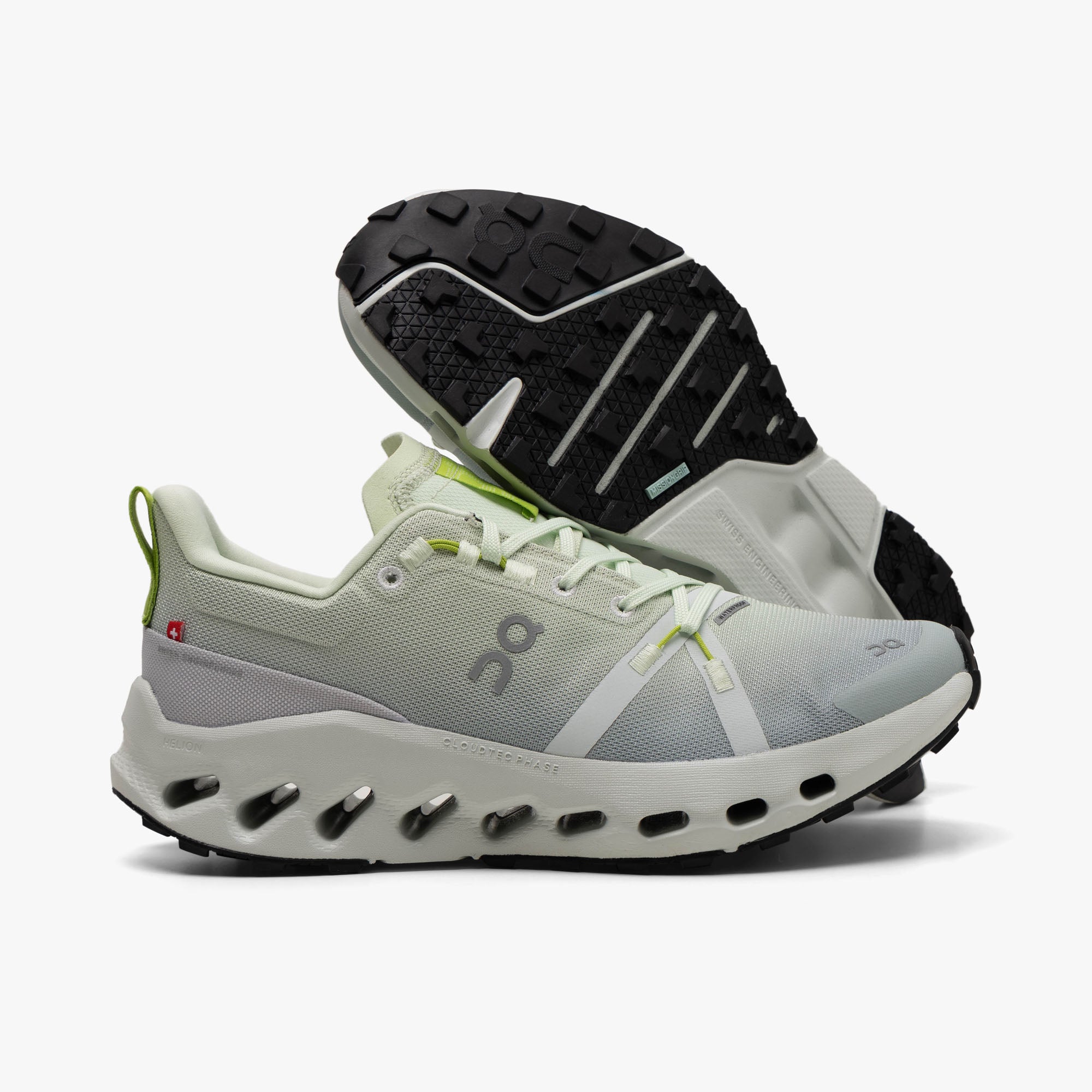  On Women's Cloudsurfer Trail WP Lima / Mineral、mySite、merchandisen