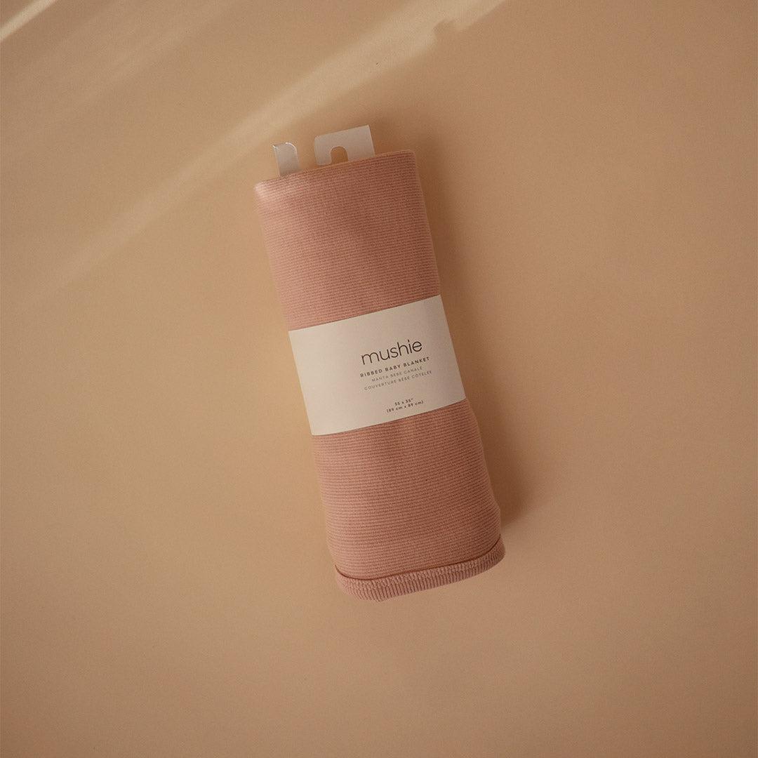  Mushie Ribbed Baby Blanket - Blush、mySite、merchandisen