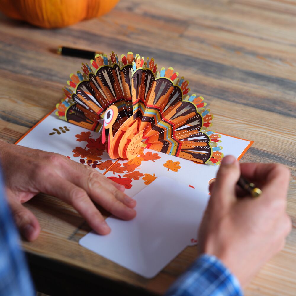 Gobble Till You Wobble Turkey Pop-Up Card、mySite、solidvoid