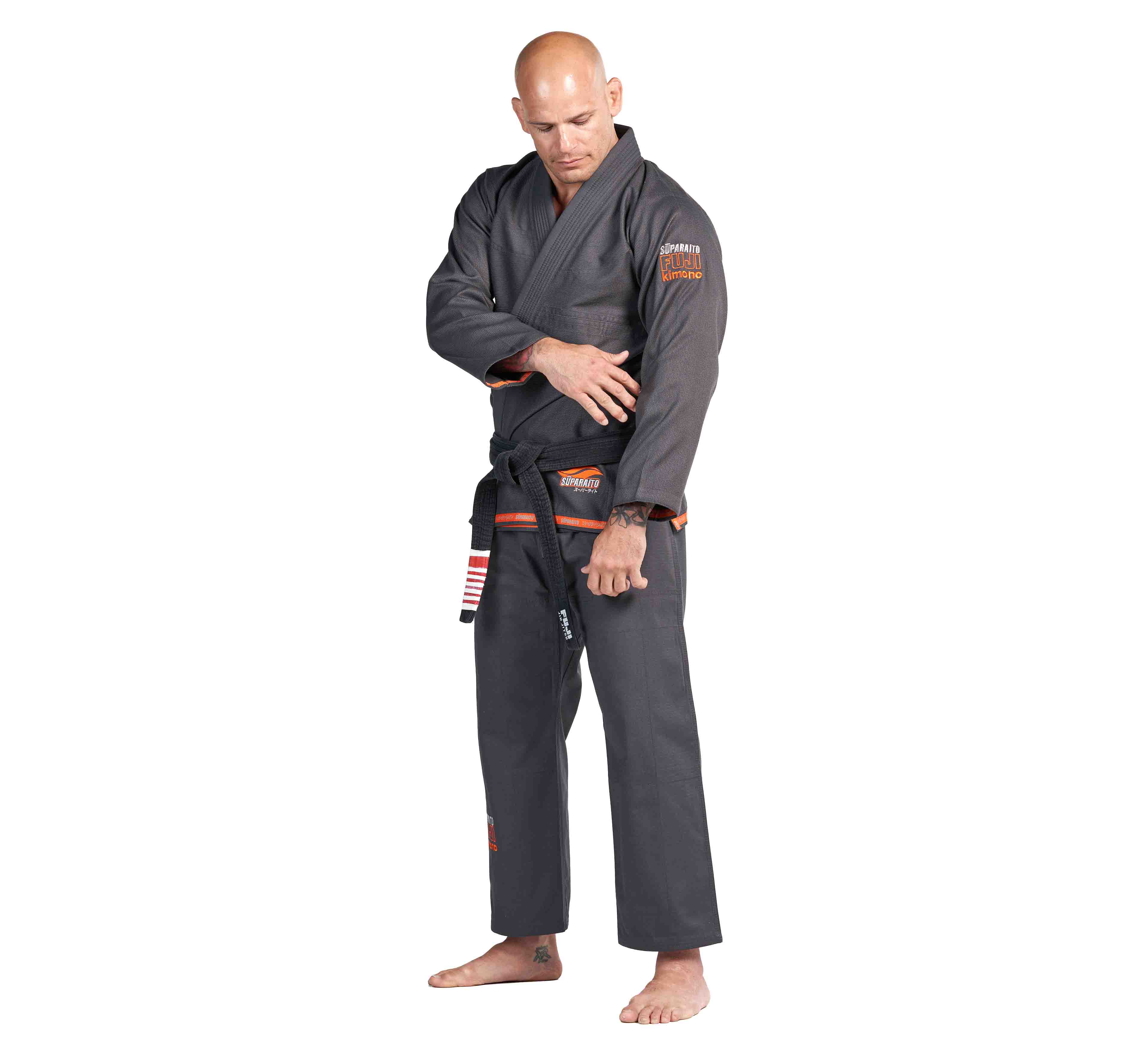 Suparaito BJJ Gi Dark Grey/Orange、mySite、gigharbornorthrealestate