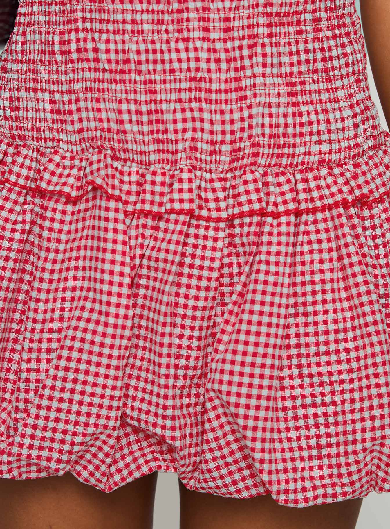 Radiostar Shirred Mini Dress Red、mySite、solidvoid