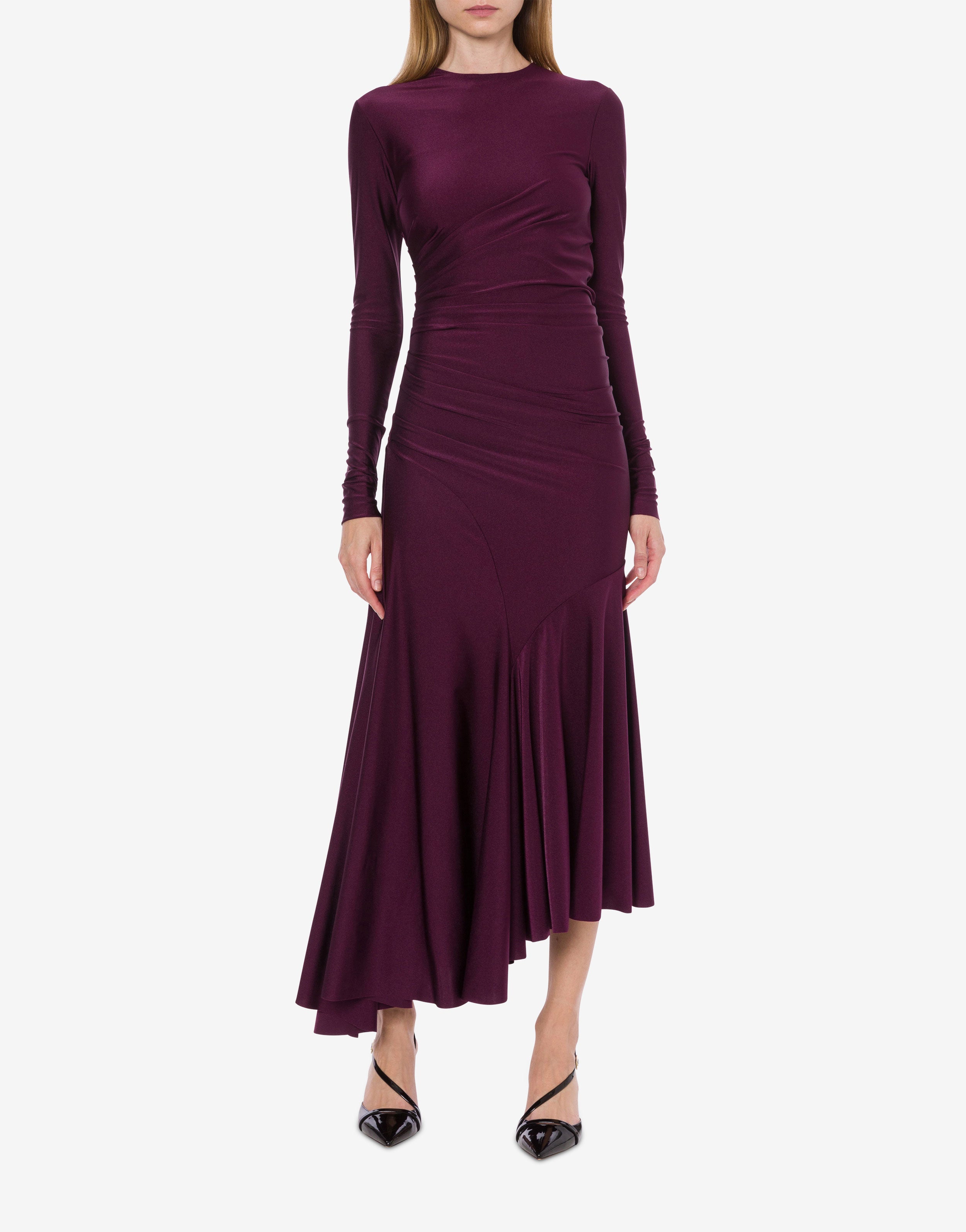 Abito asimmetrico in lycra、mySite、aoinhome