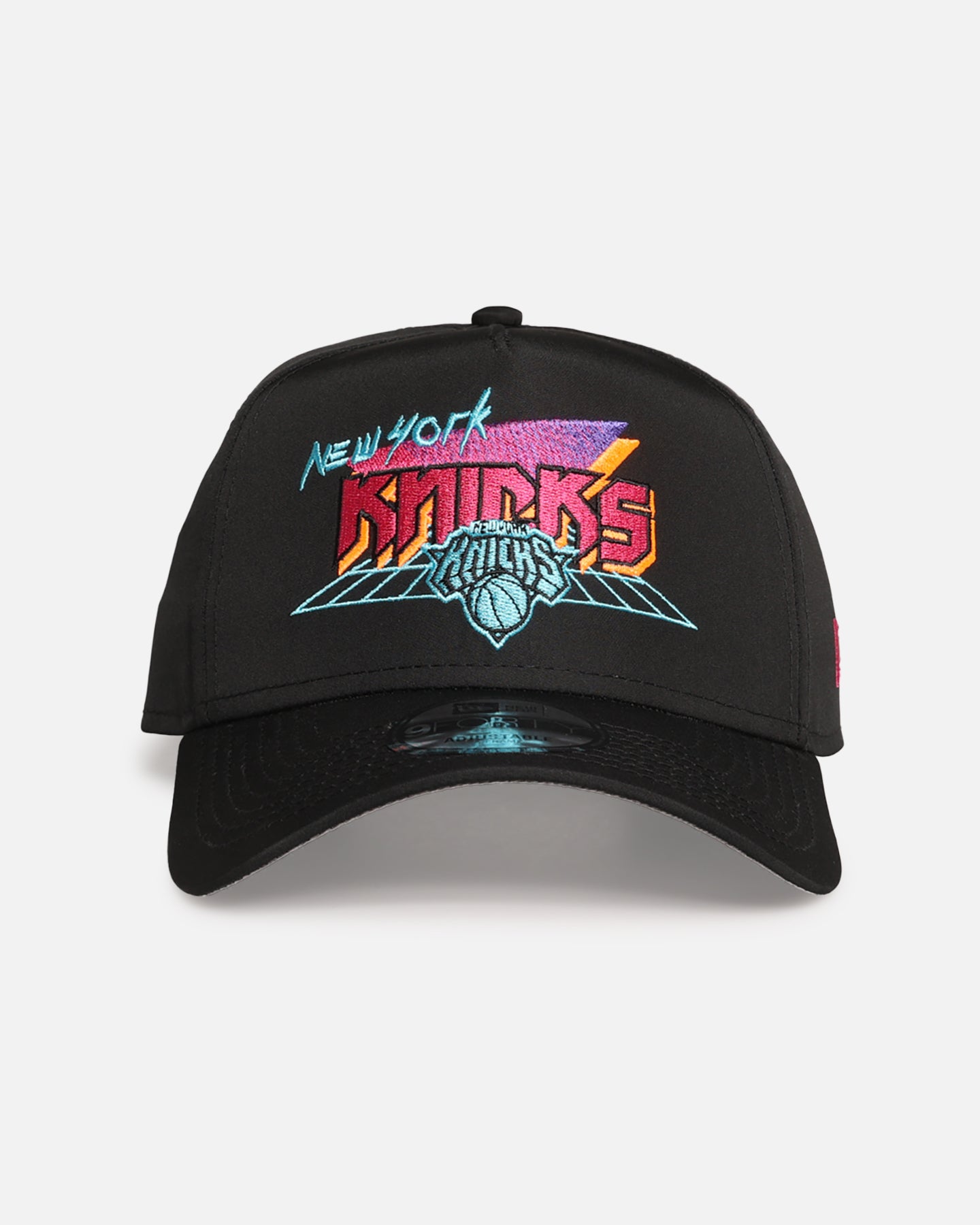 New Era New York Knicks 'Retro Arcade' 9FORTY A-Frame Snapback Black、mySite、zt4zffjzw
