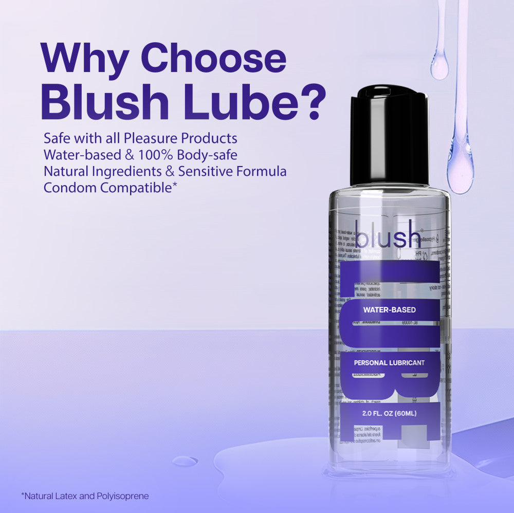 Blush Lube | Water-Based Personal Lubricant 100% Body-Safe, Sensitive Formula with Natural Ingredients (2.0 Fl. Oz)、mySite、bottomscart