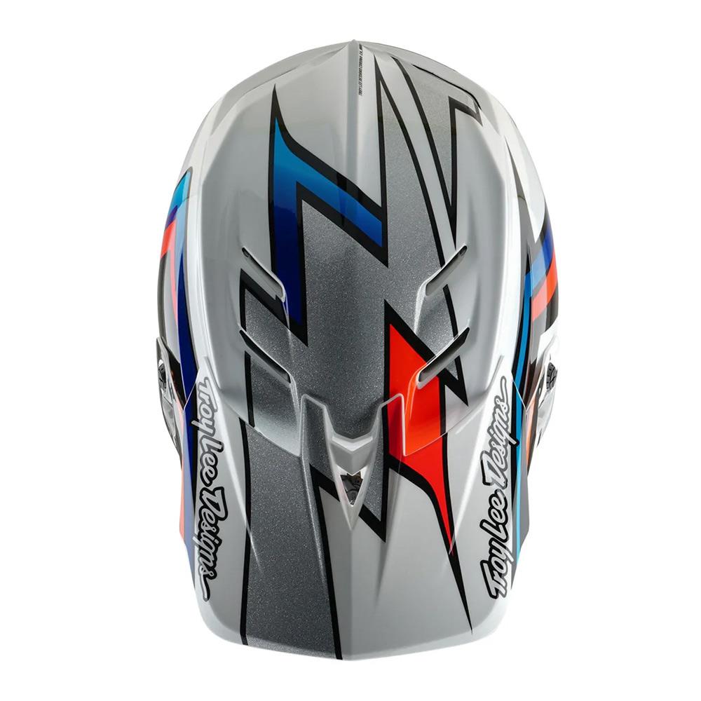  Troy Lee D4 Composite MIPS Race Helmet - Frames White/Silver、mySite、merchandisen