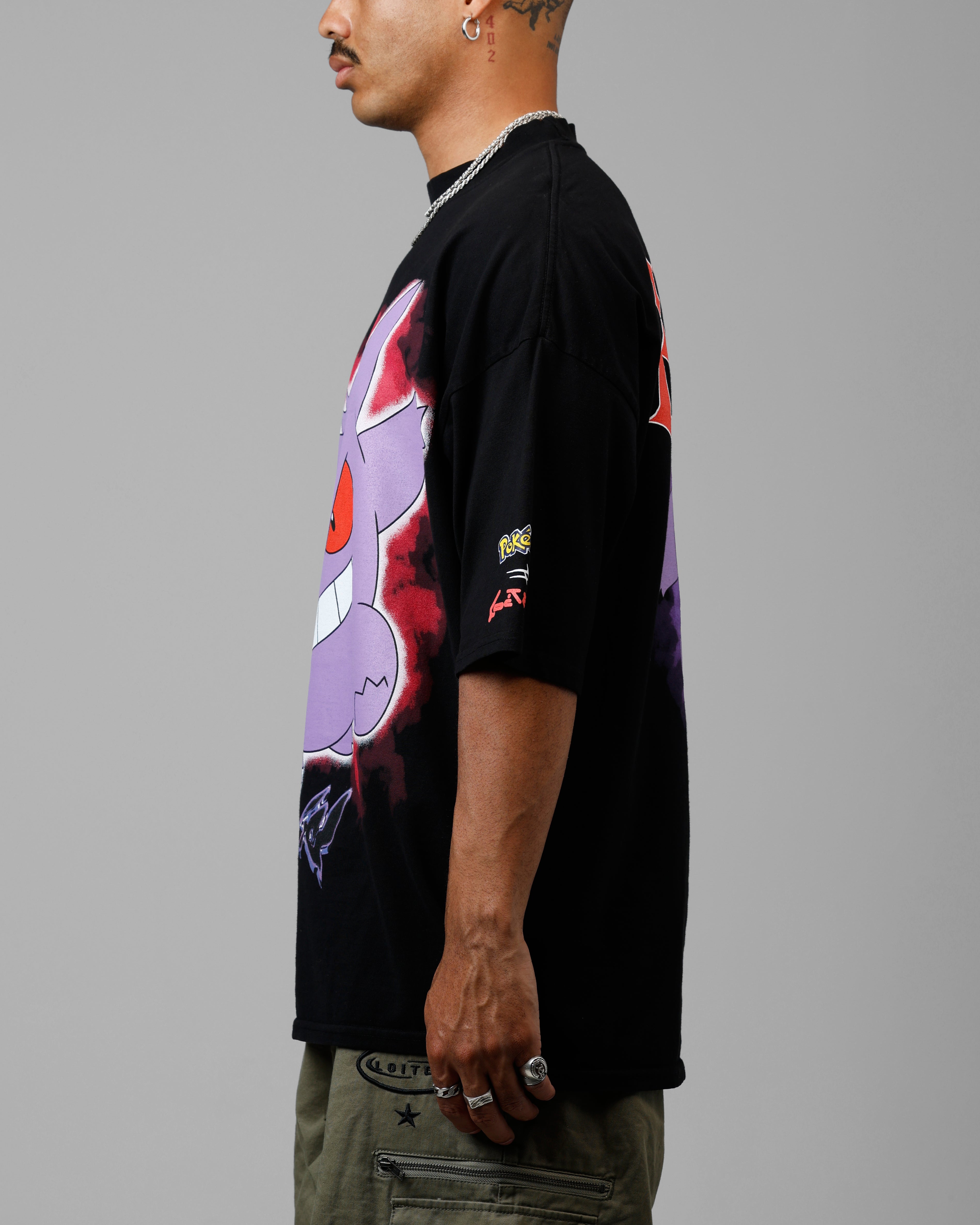 Loiter Pokémon By Loiter Gengar Premium T-Shirt Black、mySite、zt4zffjzw