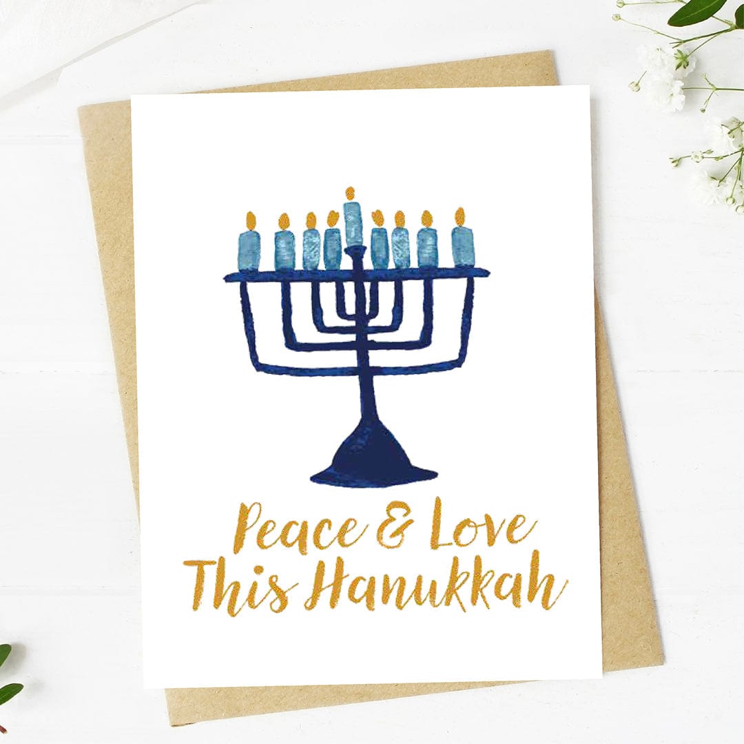  Peace & love this Hanukkah Greeting Card、mySite、elrpsem3k