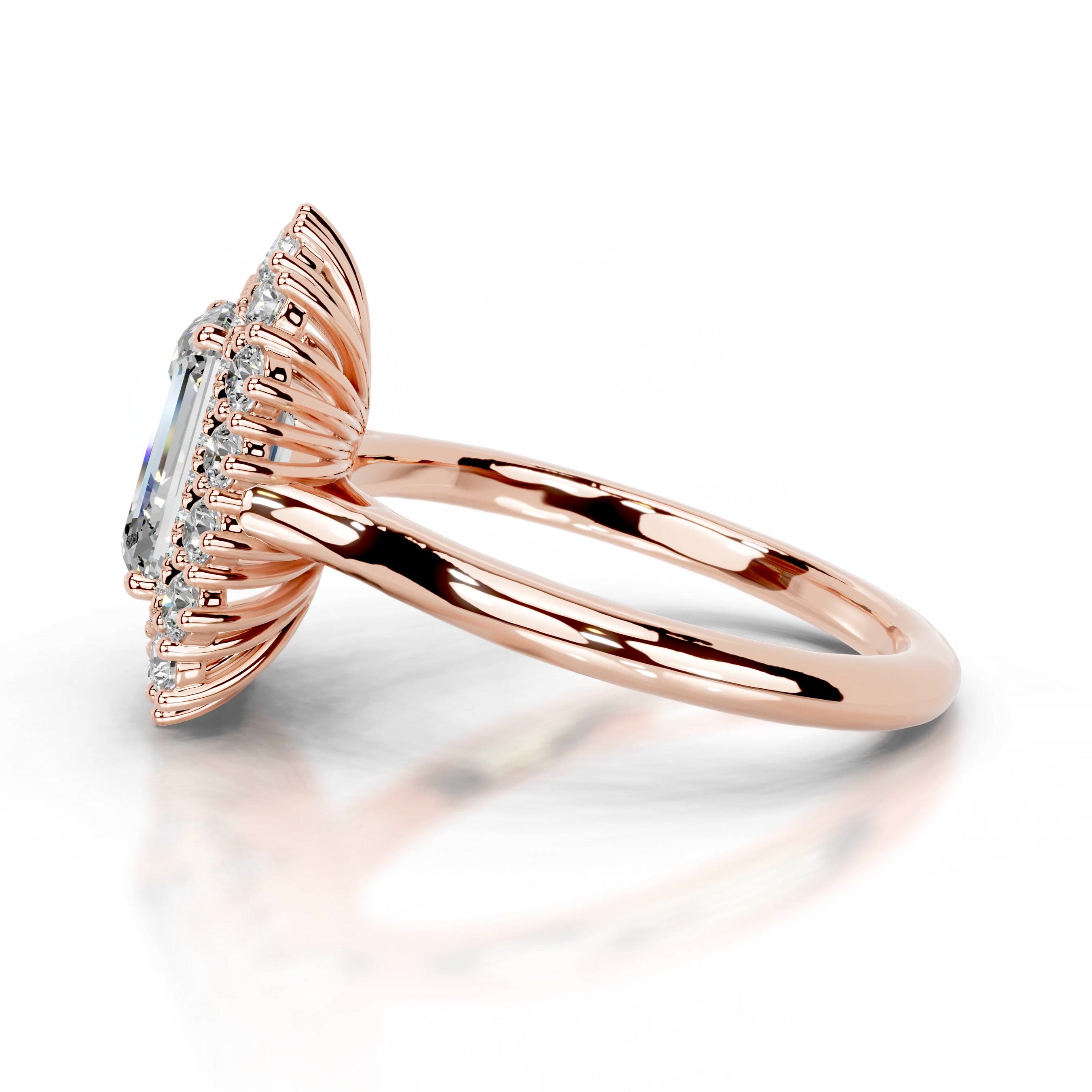 Myaree Moissanite & Diamond Ring - 14K Rose Gold、mySite、hinf8tx79