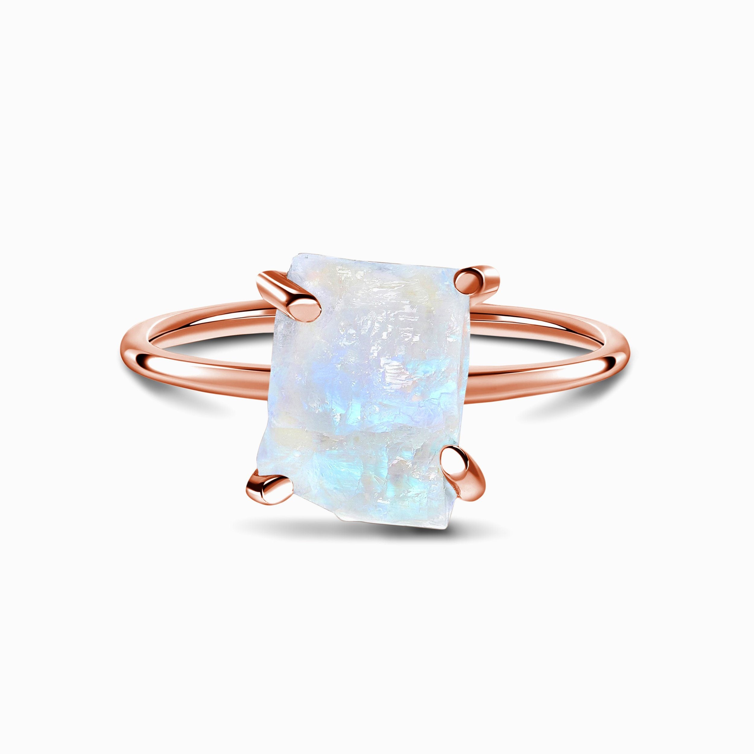 Raw Crystal Ring - Petite Moonstone、mySite、hinf8tx79