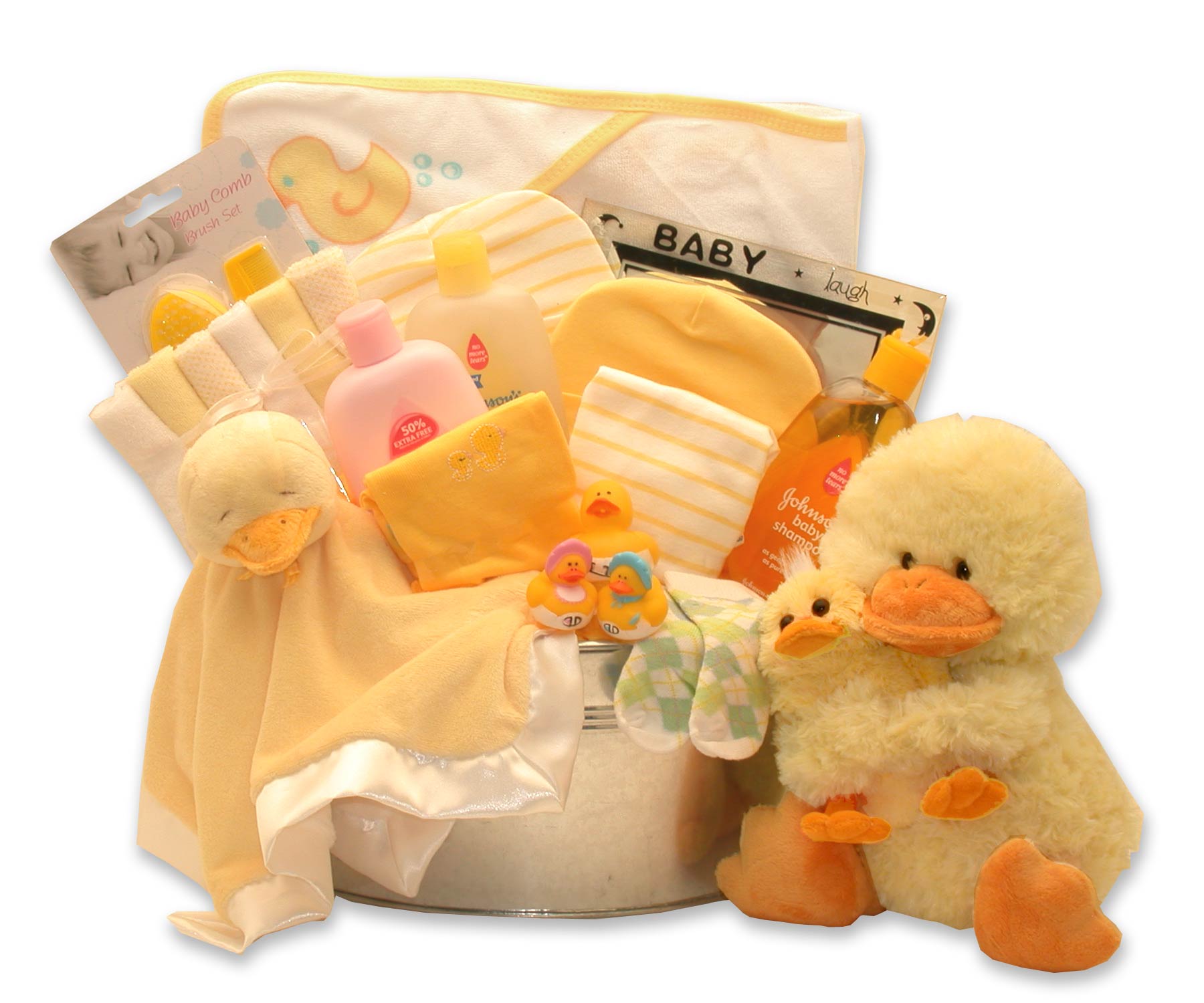 Bath Time Baby New Baby Basket-Yellow、mySite、camillekostekn