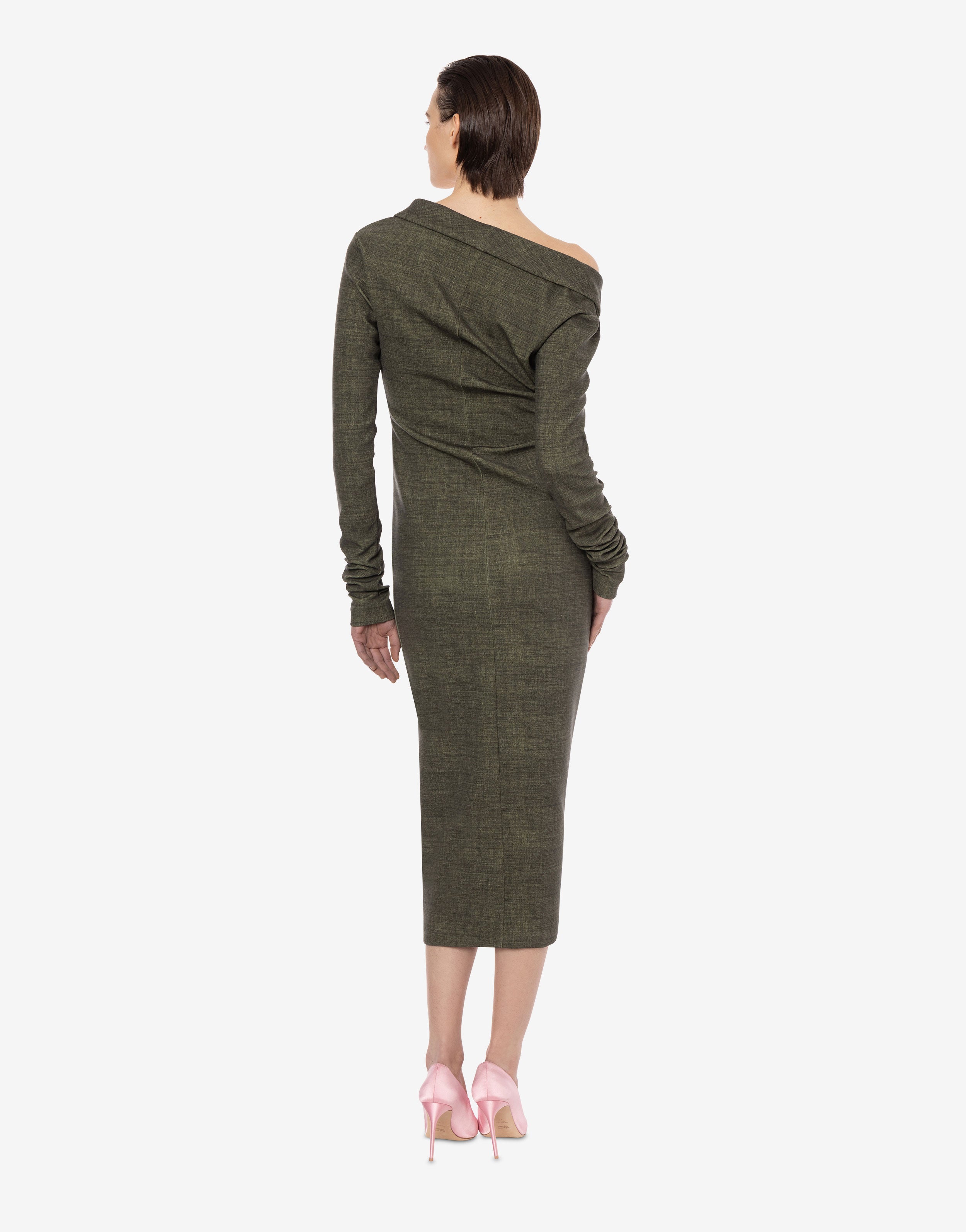 Abito lungo in neoprene stampata、mySite、aoinhome