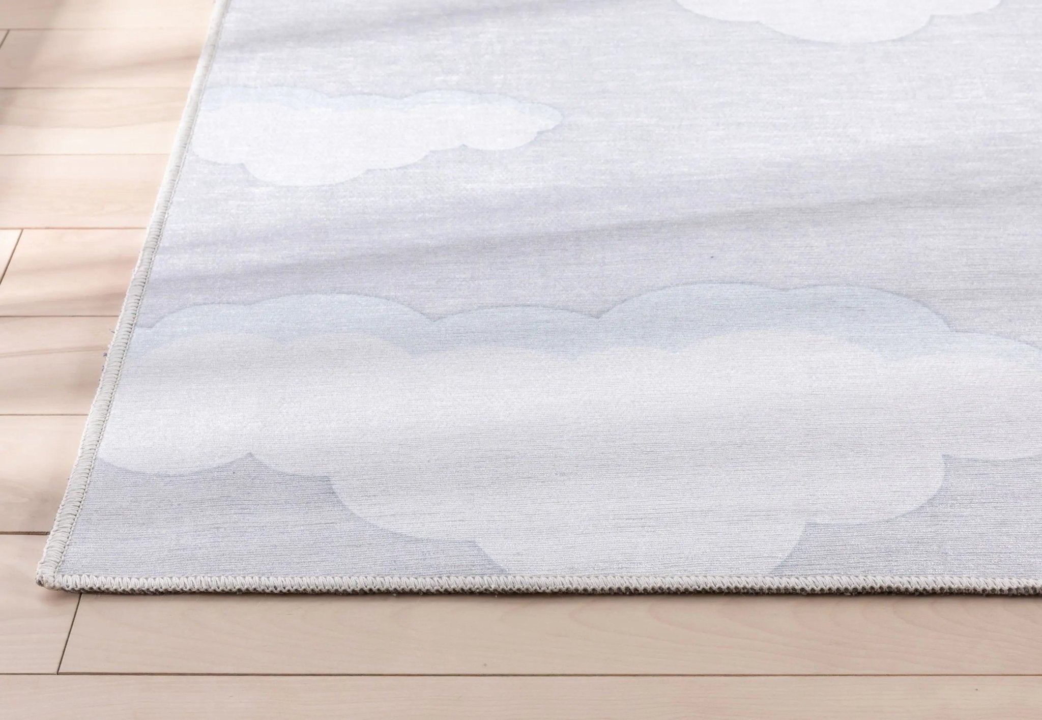 Cloud 9 Modern Grey Kids Flat-Weave Rug、mySite、gigharbornorthrealestate