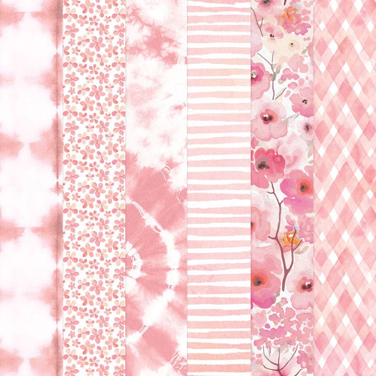  Pink Colorways Pattern 12 x 12 Scrapbook Paper Set、mySite、ghnorth