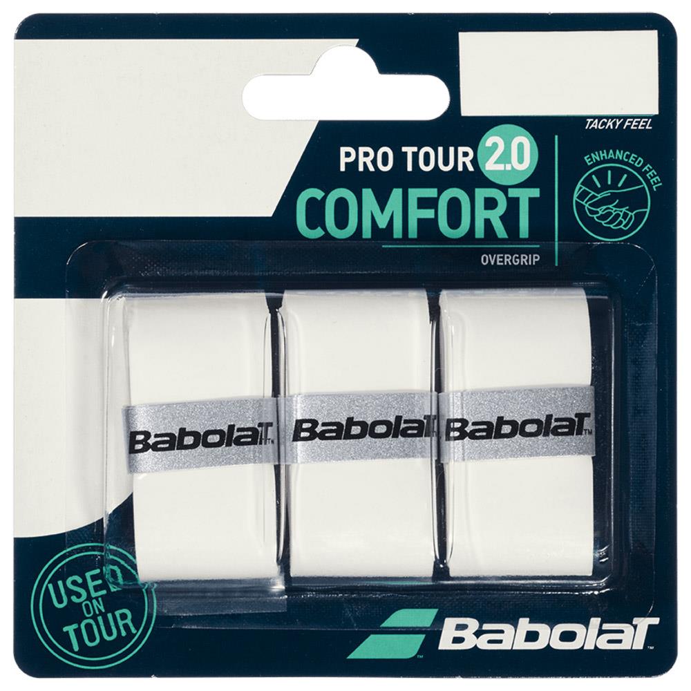 Babolat Pro Tour 2.0 Overgrip - 3 Pack - White、mySite、neckold
