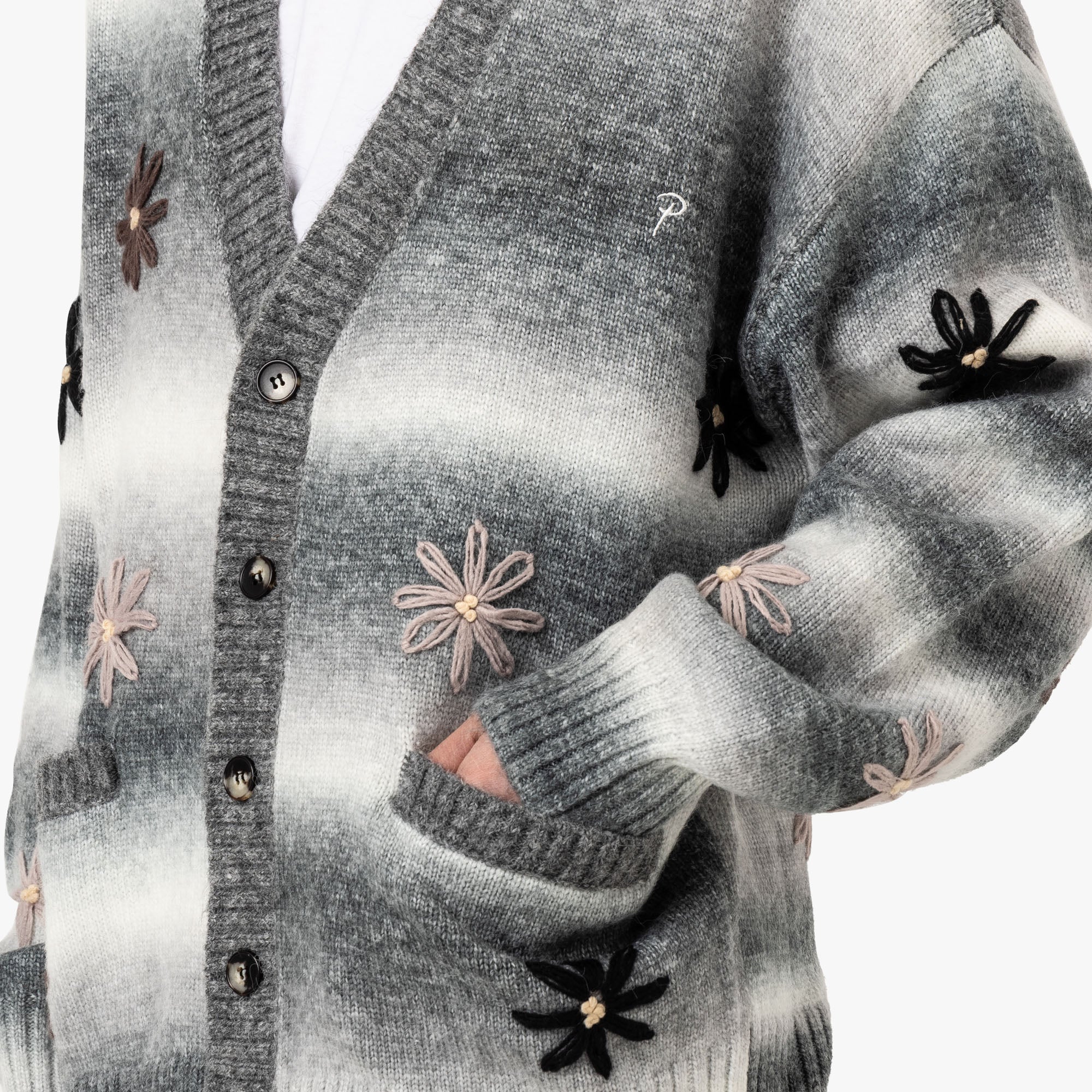  Patta Peace & Love Knitted Cardigan Forged Iron、mySite、merchandisen