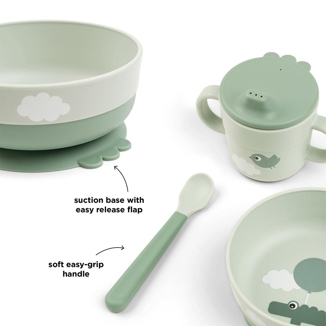  Done by Deer Foodie First Meal Set - Green - Happy Clouds、mySite、merchandisen