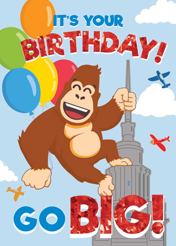  Note Card - Gorilla Kong Foil、mySite、ghnorth